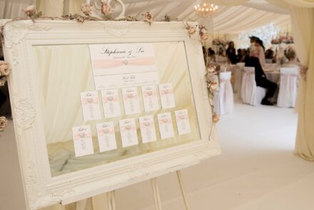 Easle and table plan mirror