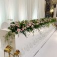 White gloss head table