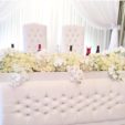 Sweetheart padded head table