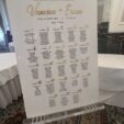 Personalised acrylic table plan