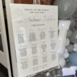 Personalised acrylic table plan