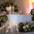 White gloss head table