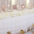 Silk Rose Head table runner