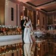 Gold Mirror Head Table