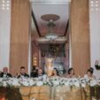 Gold Mirror Head Table
