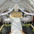 Gold Mirror Head Table