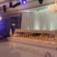 Gold Mirror Head Table