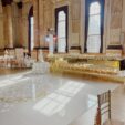 Gold Mirror Head Table