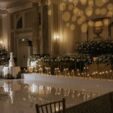 Gold Mirror Head Table