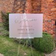Acrylic Welcome sign