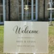 Acrylic Welcome sign